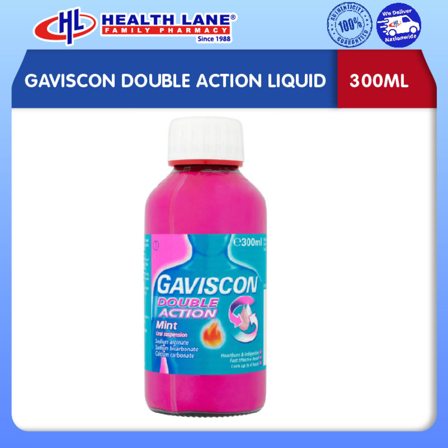 GAVISCON DOUBLE ACTION CECAIR (300ML)